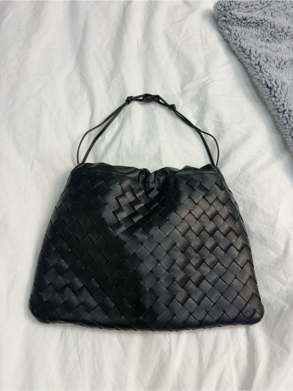 Bottega Veneta Black Intrecciato Woven Dust Bag